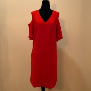 RW & CO. Midi Dress with Shoulder Cut Out, Large